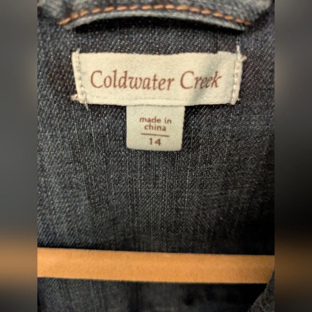 Coldwater Creek Jean Jacket, EUC, Size 14 - Picture 8 of 11